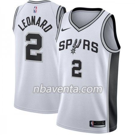 Camiseta Hombre San Antonio Spurs Kawhi Leonard 2 Nike 2017-18 Blanco Swingman